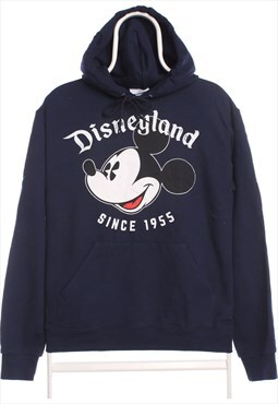 Disney 90's Disneyland Mickey Mouse Hoodie Small Navy Blue