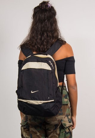 VINTAGE 90'S NIKE SPORTS BLACK RUCKSACK BACKPACK