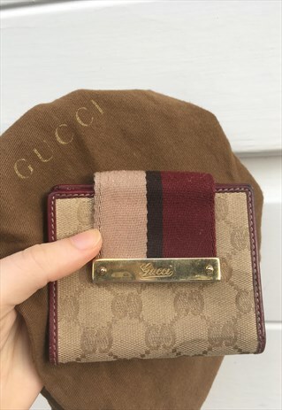 WOMENS GUCCI PURSE BEIGE MONOGRAM ALL OVER PRINT BAG