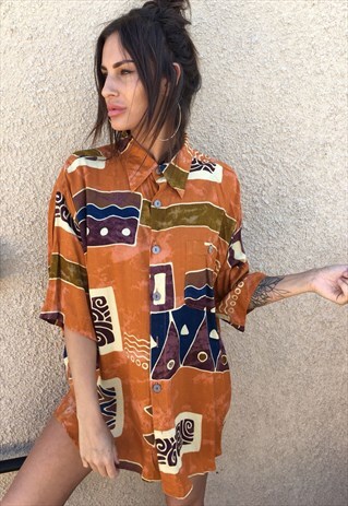 OVERSIZED RETRO 90S 80S VINTAGE UNISEX FESTIVAL SHIRT