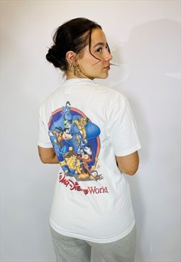 Vintage Size S Rare Disney World USA Made T Shirt in White