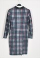 VINTAGE 90S LONG SLEEVE CHECKED DRESS