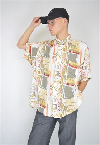 VINTAGE MULTICOLOUR GRAPHIC SHORT SLEEVE SHIRT