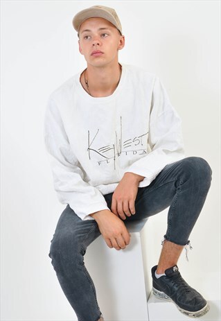 VINTAGE SWEATSHIRT IN WHITE