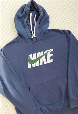Vintage Nike Tick Logo Oversized Sweatshirt Hoodie