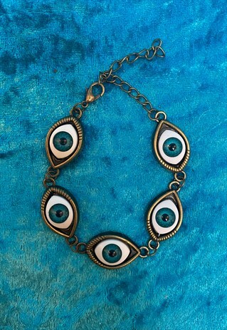 90'S STYLE BRONZE EYE BRACELET