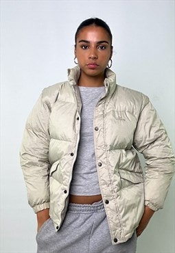 Beige Tan 90s Best Company Puffer Jacket Coat