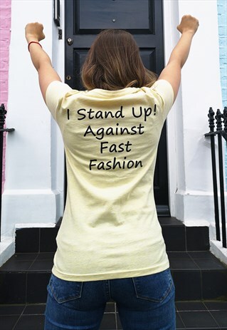 YELLOW FAIRWEAR ORGANIC COTTON MADE FASHION REVOLUTION SHIRT