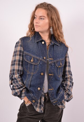 VINTAGE LEE DENIM GILET BLUE