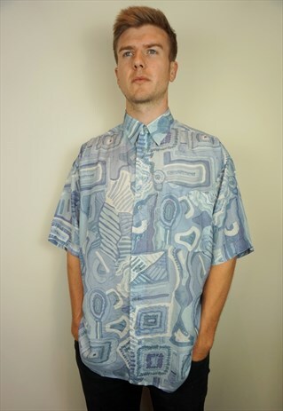 PURE SILK PATTERNED SHIRT