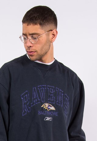 REEBOK SWEATSHIRT NFL BALTIMORE RAVENS