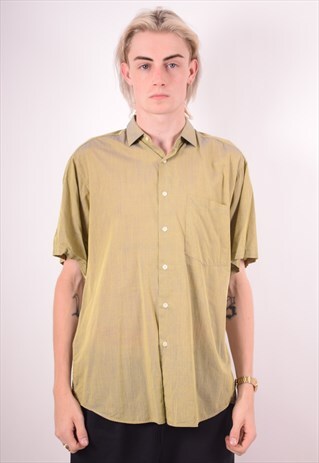 MENS VINTAGE SHIRT MEDIUM GREEN 90S