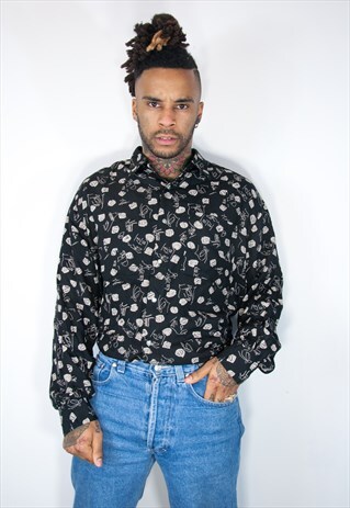 VINTAGE HAWAIIAN CRAZY PATTERNED SHIRT