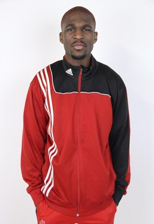 VINTAGE 90'S ADIDAS RED SPORTS JACKET