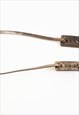 1980S VINTAGE BRONZE METAL SKINNY BELT SIZE 25" BRONZE GOLD