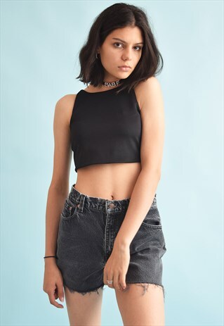 90'S RETRO ACID WASH DISTRESSED CUSTOMIZED DENIM SHORTS