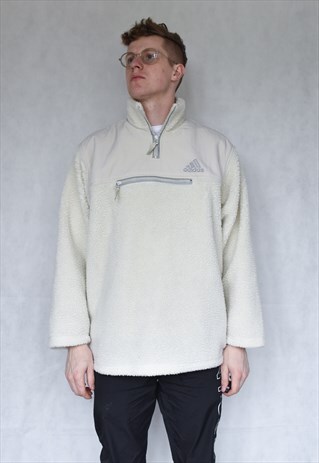 VINTAGE ADIDAS SHAGPILE FLEECE SIZE XL