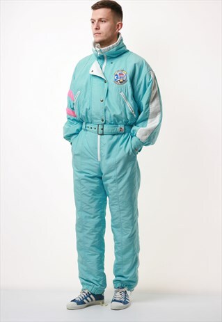 90S VINTAGE OLDSCHOOL SKIING ELHO SHELL OVERALLS 16578