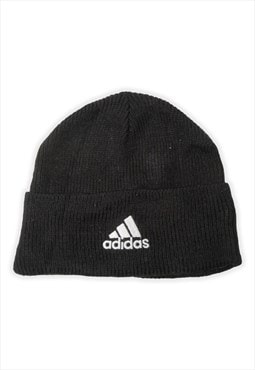 Vintage Adidas Logo Black Beanie Womens