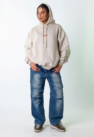 Blue Denim 90s Baggy Hip Hop Goldfoall Cargo Pants Jeans