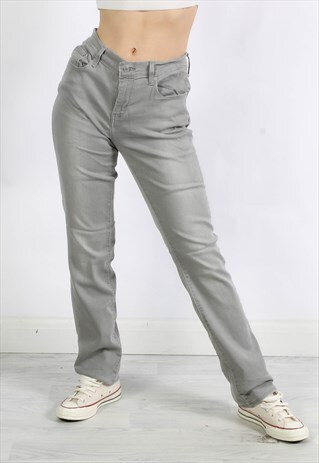 VINTAGE LEVIS 505 STRAIGHT FIT JEANS GREY W33