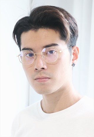 OCTAGON METAL GLASSES - GOLD