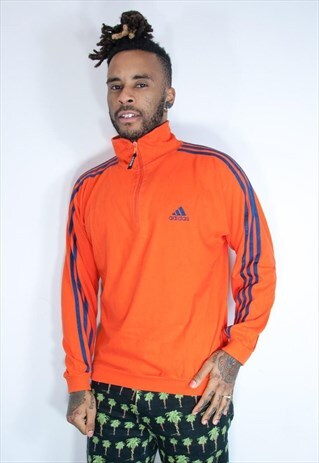 ADIDAS 1/4 ZIP VINTAGE SWEATSHIRT