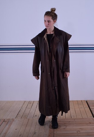 STOCKMAN BARBOUR LONG WAX COAT
