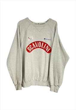 Vintage Champion Scavolini Sweatshirt in Grey XL
