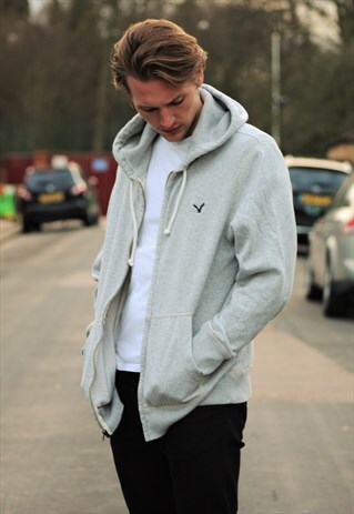 VINTAGE / AMERICAN EAGLE / GREY HOODIE