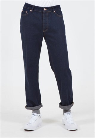 NOW REDUCED WIDE LEG JEANS IN RINSE WASH
