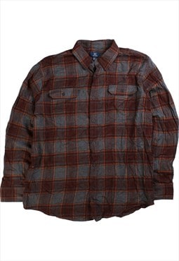 Vintage 90's George Shirt Long Check Button Up