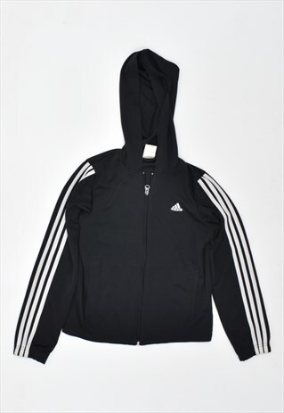 VINTAGE 90'S ADIDAS HOODIE SWEATER BLACK