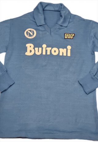 VINTAGE SHIRT NAPOLI BUITONI ENNERRE 1985 NUMERO 10 MARADONA
