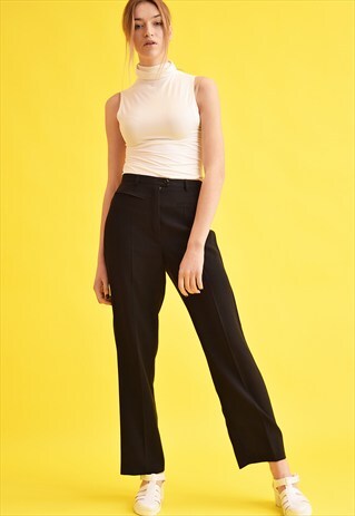 90'S RETRO REGULAR WAIST CLASSIC CUT TROUSERS