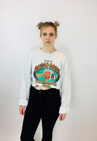 VINTAGE USA GATORS BOWL CROPPED SWEATSHIRT