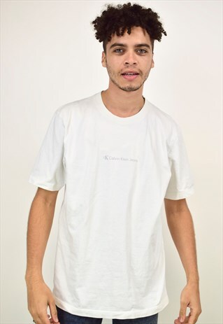 VINTAGE 90S CALVIN KLEIN WHITE TEE