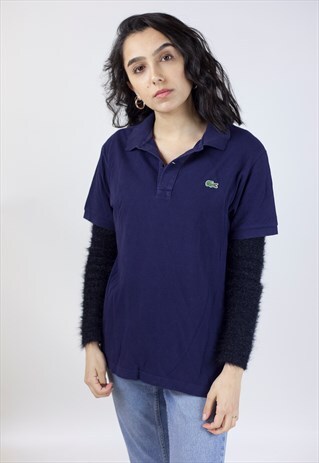 VINTAGE LACOSTE NAVY POLO SHIRT
