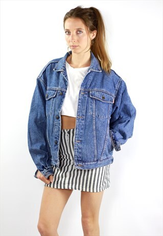 OVERSIZE DENIM JACKET / VINTAGE DENIM JACKET