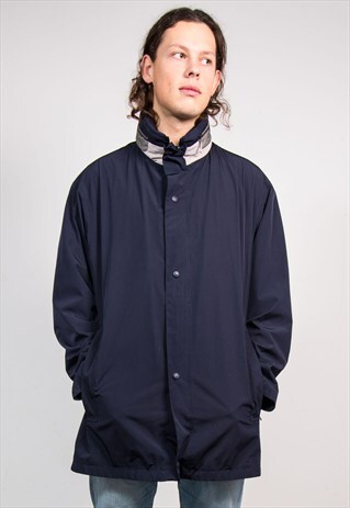 90'S VINTAGE PIERRE CARDIN NAVY CASUAL ZIP JACKET