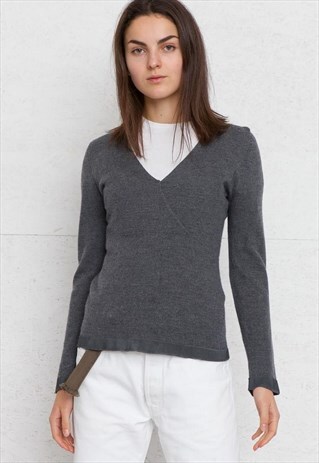 grey armani jumper