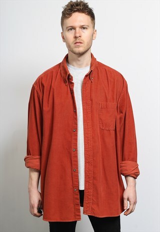 VINTAGE CORDUROY CORD SHIRT BEIGE