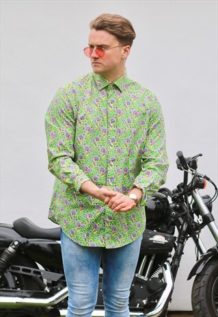 RALPH LAUREN REGENT USA PAISLEY FORMAL SHIRT
