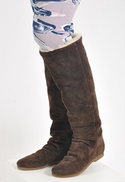 Vintage 90's knee high winter boots
