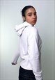 WHITE 90S HELLY HANSEN FLEECE HOODIE SWEATSHIRT