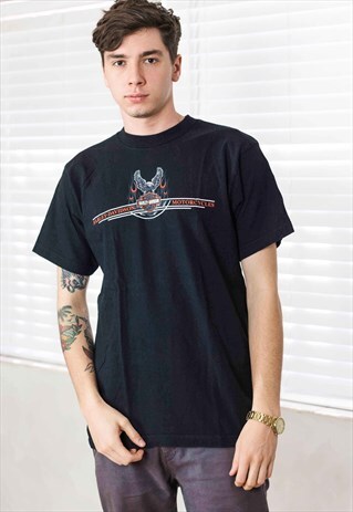 VINTAGE HARLEY DAVIDSON T-SHIRT LOGO 90S L 9.3