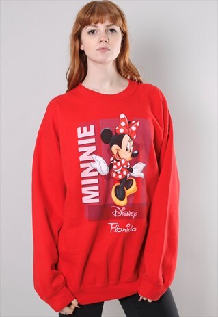 VINTAGE 80S DISNEY FLORIDA MINNIE MOUSE OVERSIZE SWEATSHIRT