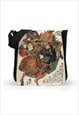 Japanese Woodblock Art Reporter Bag Tablet Samurai Horse