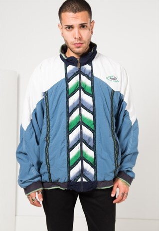 VINTAGE 80S PUMA SHELL SPORT JACKET / S1013