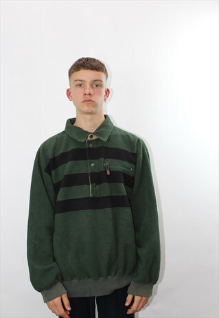 VINTAGE POLO RALPH LAUREN 1/4 BUTTON FLEECE